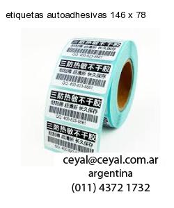 etiquetas autoadhesivas 146 x 78