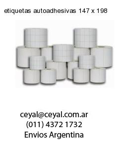 etiquetas autoadhesivas 147 x 198