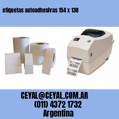 etiquetas autoadhesivas 154 x 138