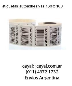 etiquetas autoadhesivas 160 x 168