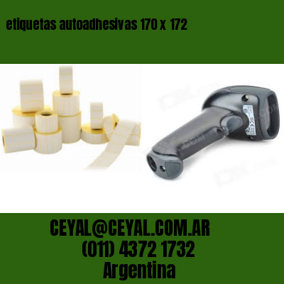 etiquetas autoadhesivas 170 x 172