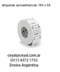 etiquetas autoadhesivas 185 x 58