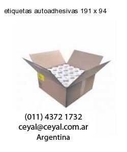 etiquetas autoadhesivas 191 x 94