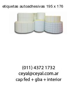 etiquetas autoadhesivas 195 x 176