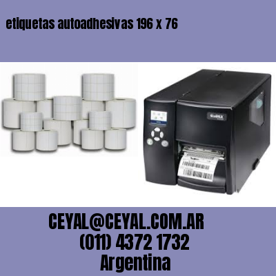 etiquetas autoadhesivas 196 x 76