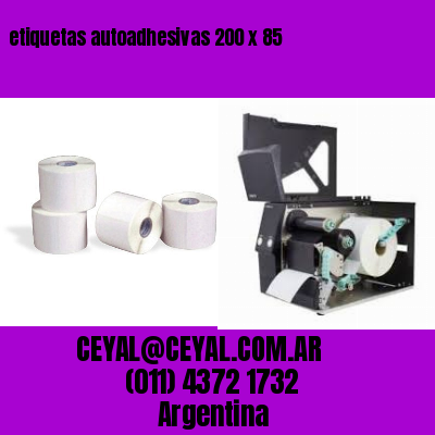 etiquetas autoadhesivas 200 x 85
