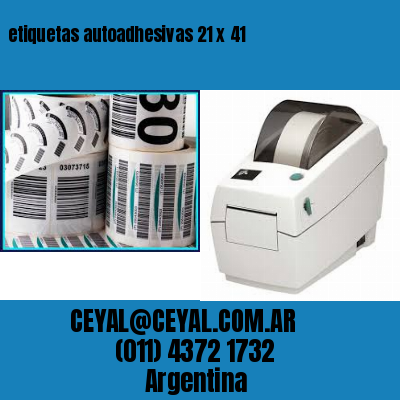 etiquetas autoadhesivas 21 x 41