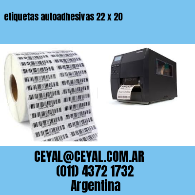 etiquetas autoadhesivas 22 x 20