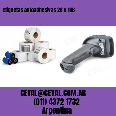 etiquetas autoadhesivas 26 x 166