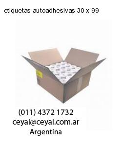 etiquetas autoadhesivas 30 x 99