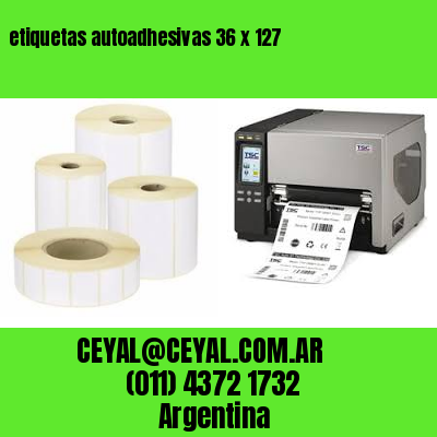etiquetas autoadhesivas 36 x 127
