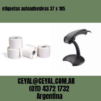 etiquetas autoadhesivas 37 x 185