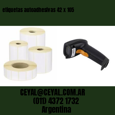 etiquetas autoadhesivas 42 x 105