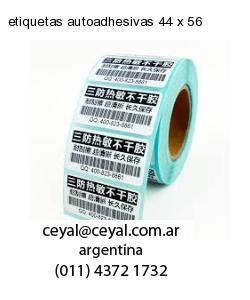 etiquetas autoadhesivas 44 x 56