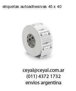 etiquetas autoadhesivas 45 x 40