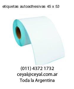 etiquetas autoadhesivas 45 x 53