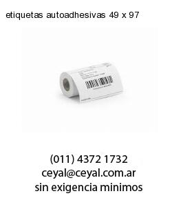 etiquetas autoadhesivas 49 x 97