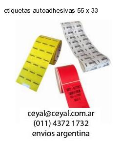 etiquetas autoadhesivas 55 x 33