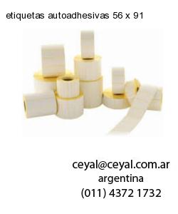 etiquetas autoadhesivas 56 x 91