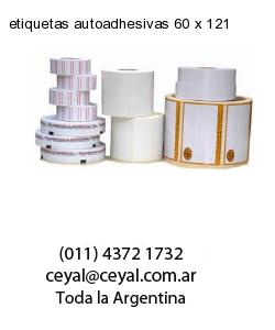 etiquetas autoadhesivas 60 x 121