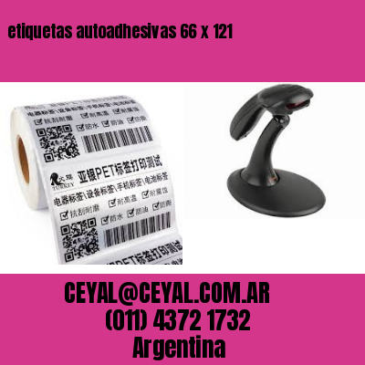 etiquetas autoadhesivas 66 x 121