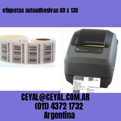 etiquetas autoadhesivas 69 x 130