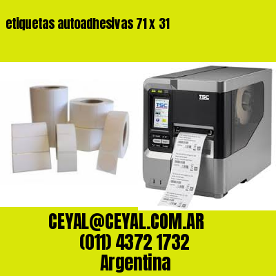 etiquetas autoadhesivas 71 x 31