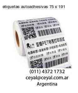 etiquetas autoadhesivas 75 x 191