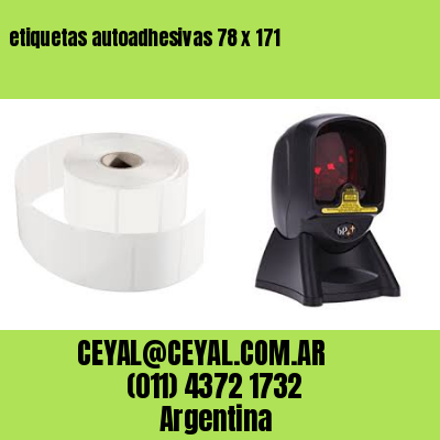 etiquetas autoadhesivas 78 x 171