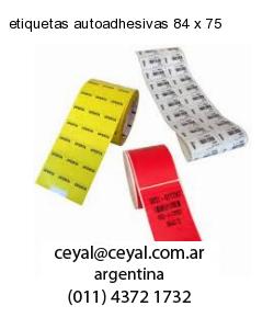 etiquetas autoadhesivas 84 x 75
