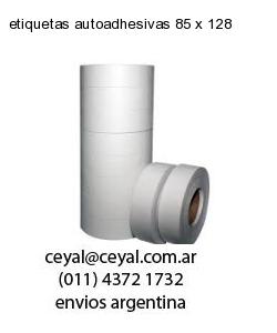 etiquetas autoadhesivas 85 x 128