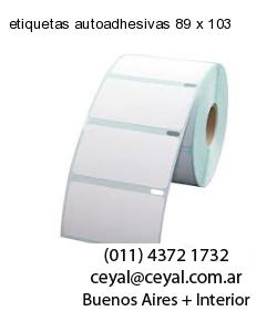 etiquetas autoadhesivas 89 x 103