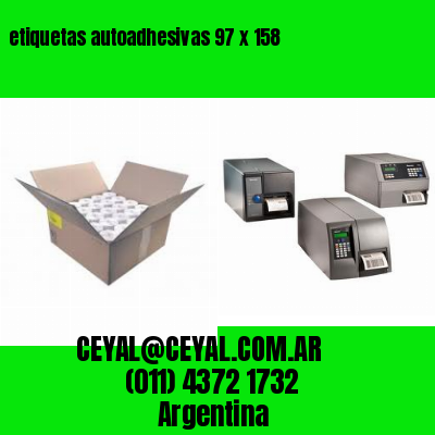 etiquetas autoadhesivas 97 x 158