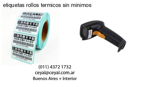 etiquetas rollos termicos sin minimos