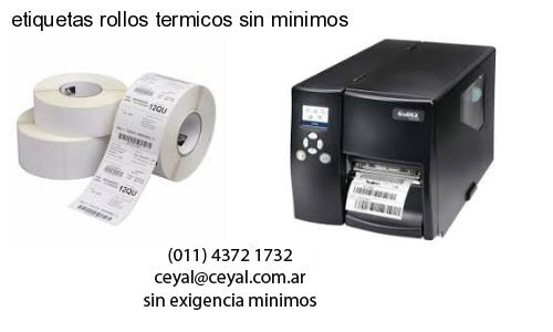 etiquetas rollos termicos sin minimos