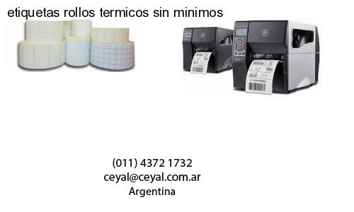 etiquetas rollos termicos sin minimos