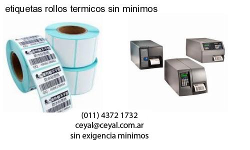 etiquetas rollos termicos sin minimos