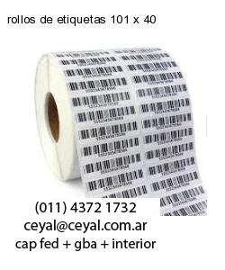 rollos de etiquetas 101 x 40