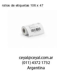 rollos de etiquetas 106 x 47