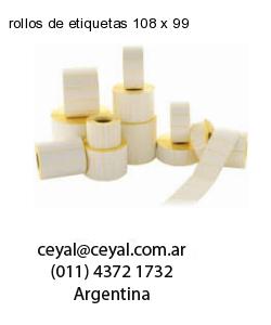 rollos de etiquetas 108 x 99