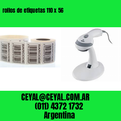 rollos de etiquetas 110 x 56