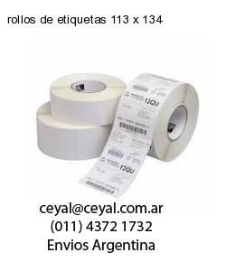 rollos de etiquetas 113 x 134