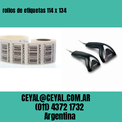 rollos de etiquetas 114 x 134