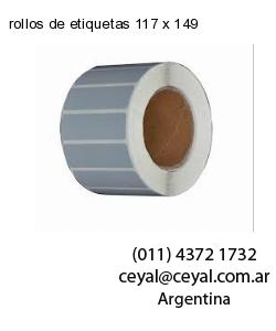 rollos de etiquetas 117 x 149