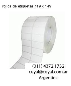 rollos de etiquetas 119 x 149