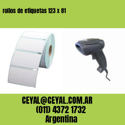 rollos de etiquetas 123 x 81