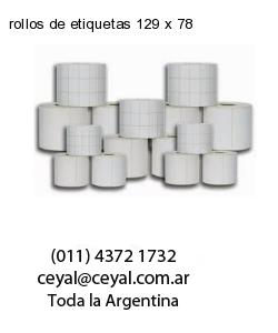 rollos de etiquetas 129 x 78