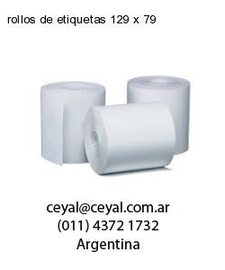 rollos de etiquetas 129 x 79