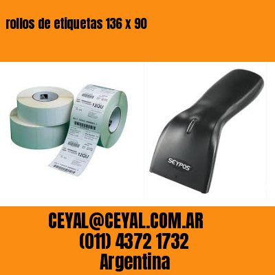 rollos de etiquetas 136 x 90