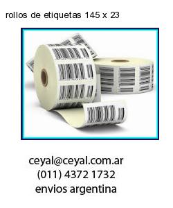 rollos de etiquetas 145 x 23